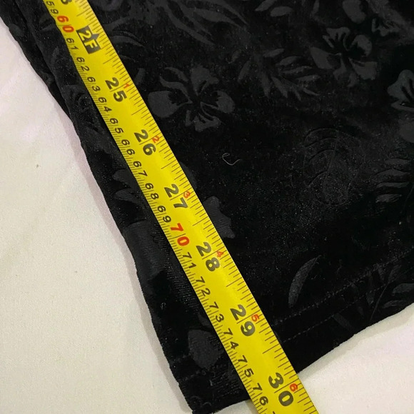 Cider women’s black white velvet  halter long floral dark academia overalls. S - Picture 8 of 9